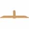Ekena Millwork Eugene Smooth Timber Gable Bracket, Western Red Cedar, 60"W x 22"H x 1 1/2"D x 5 1/2"F, 9/12 Pitch GBW060X22X0206EUG00SWR - alternate 4